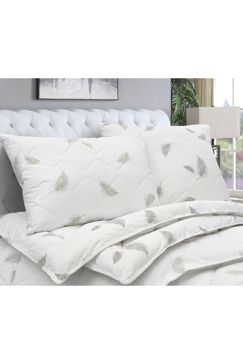 (ВНЛ) Подушка "Лебяжий пух" Премиум стеганая тематика