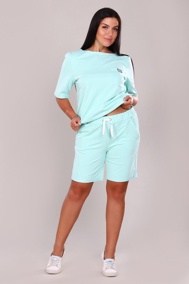 (ВНЛ) Костюм футболка+шорты - Discovery - 600 - ментол