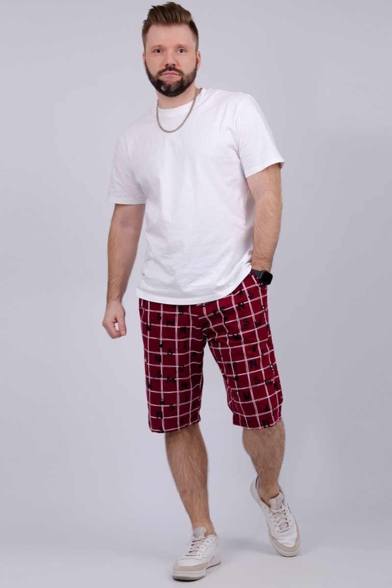 (ВНЛ) Шорты "Прадо" бордо, трикотаж