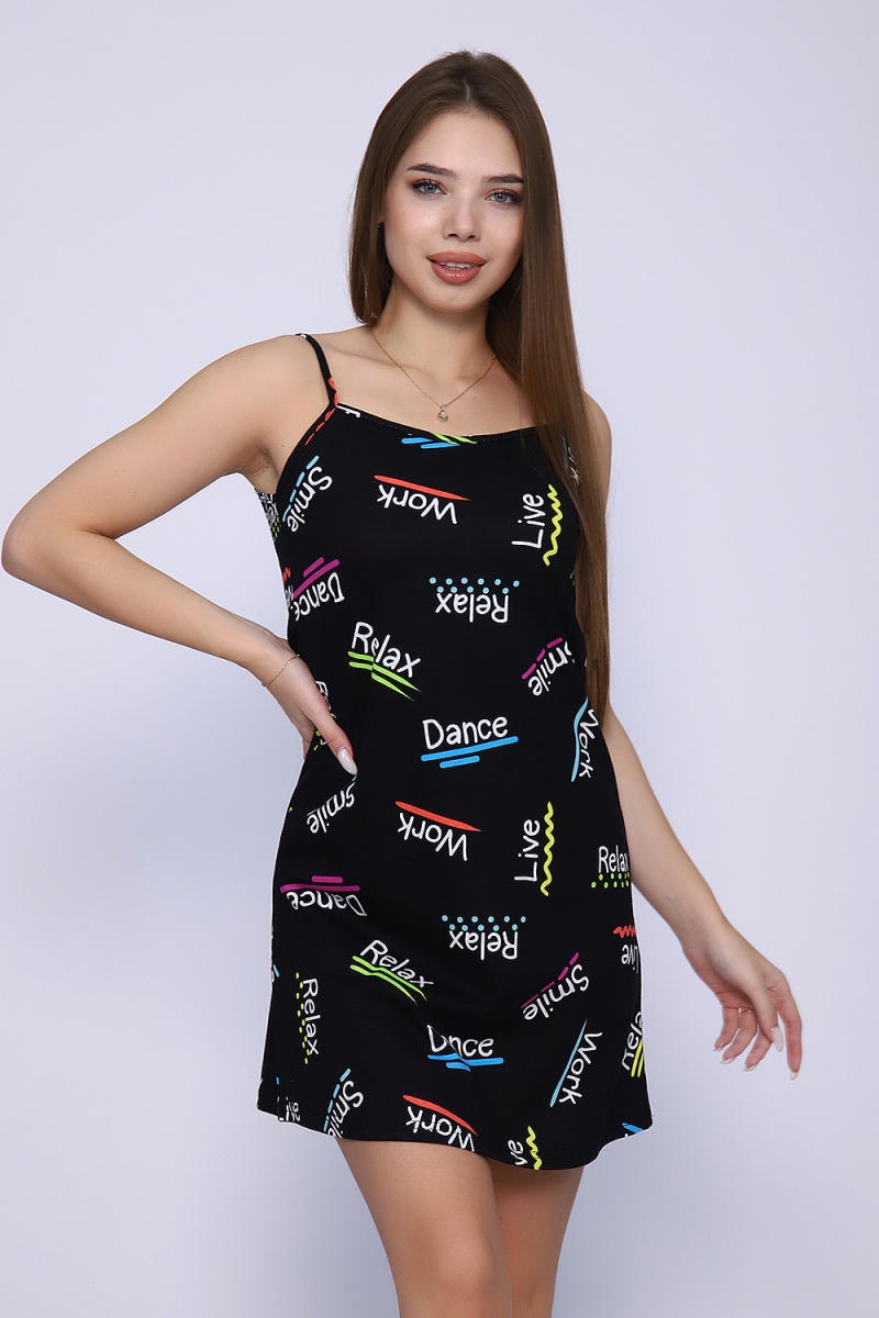 (ВНЛ) Сорочка 88039 (черный)