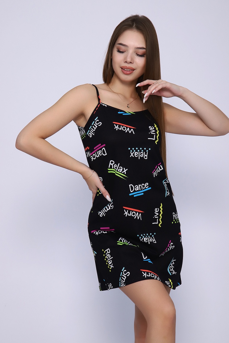 (ВНЛ) Сорочка 88039 (черный)