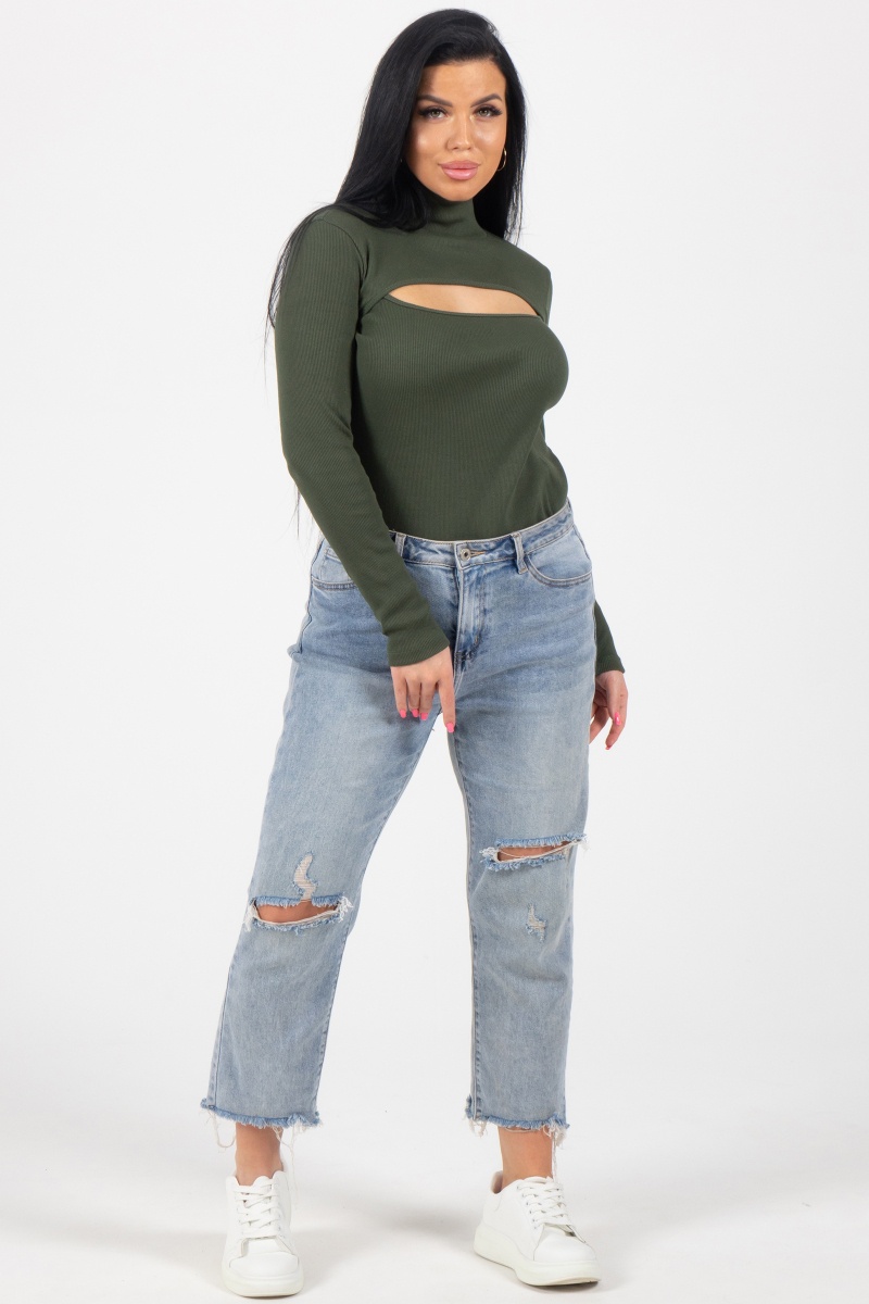 (СК) Водолазка женская "Лиззи" хаки