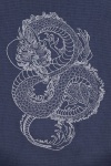 Полотенце рогожка Шторм с вышивкой Дракон (серебро) (ТТ) - 45/60