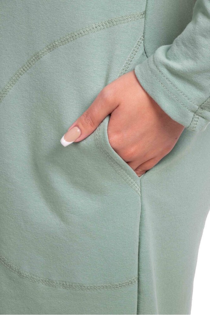 (ВНЛ) Платье длинное с разрезами - Готэм - 488 - оливка