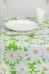 Скатерть 126 Ромашка (зеленая)