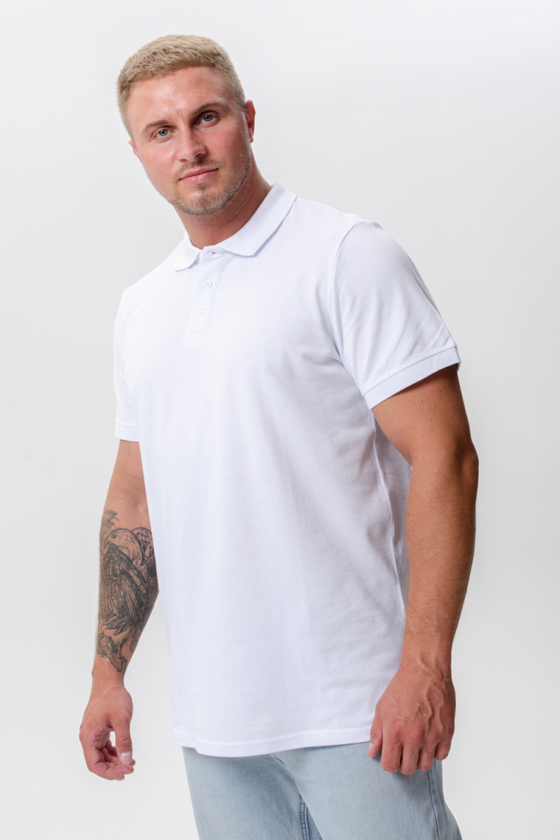 (ВНЛ) Футболка 14401 поло (белый)