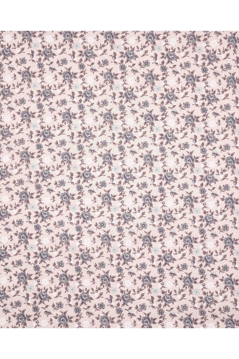 Полотенце полулен 083 Букетики маков (серый) - 45/60