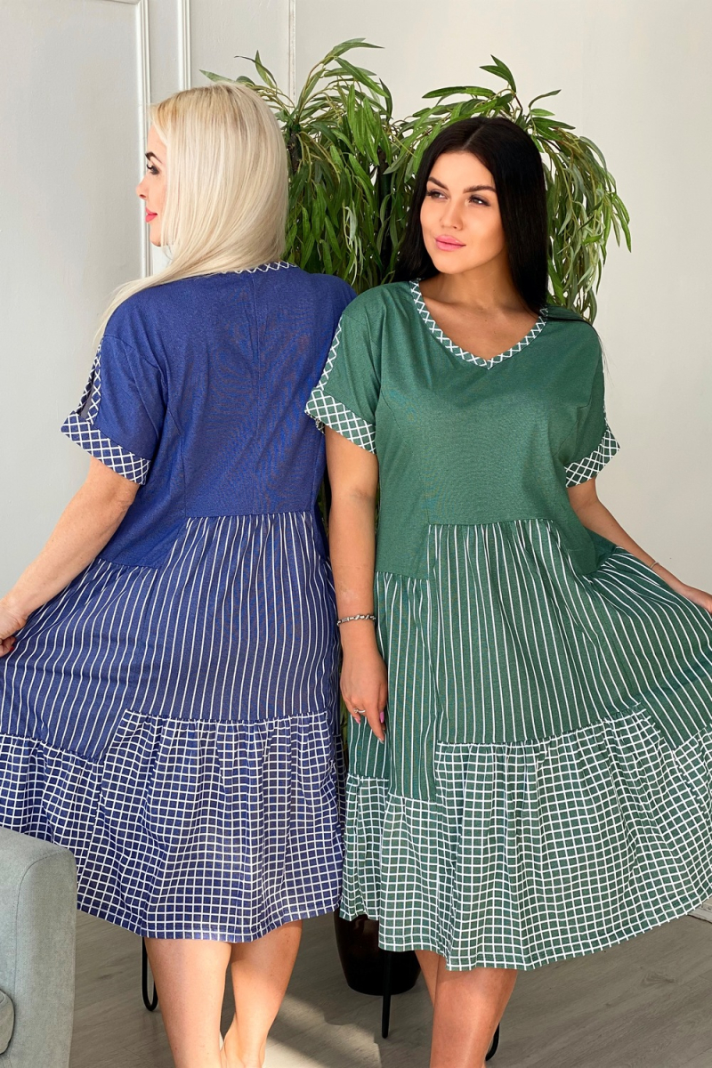 (ВНЛ) Платье 7223 (изумруд)