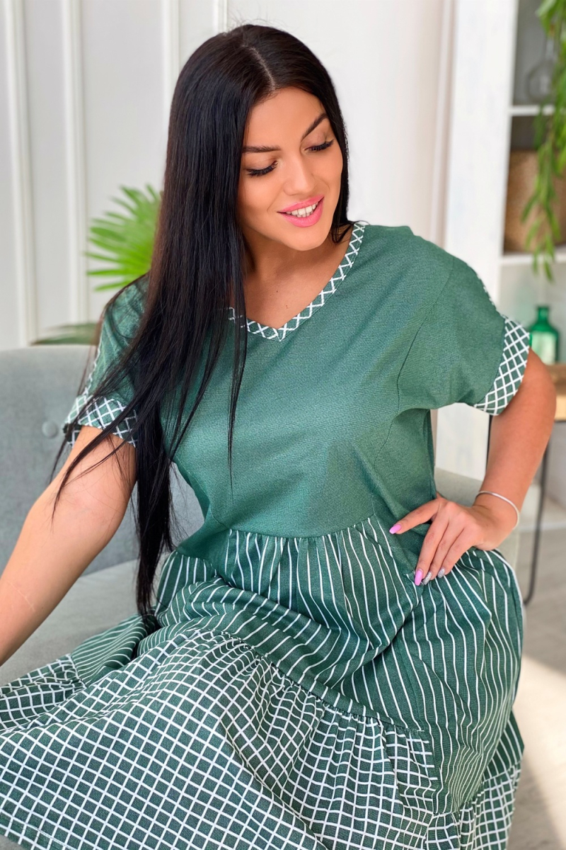 (ВНЛ) Платье 7223 (изумруд)