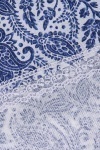 Скатерть с кружевом 025 Персия (синий) (вид 5)