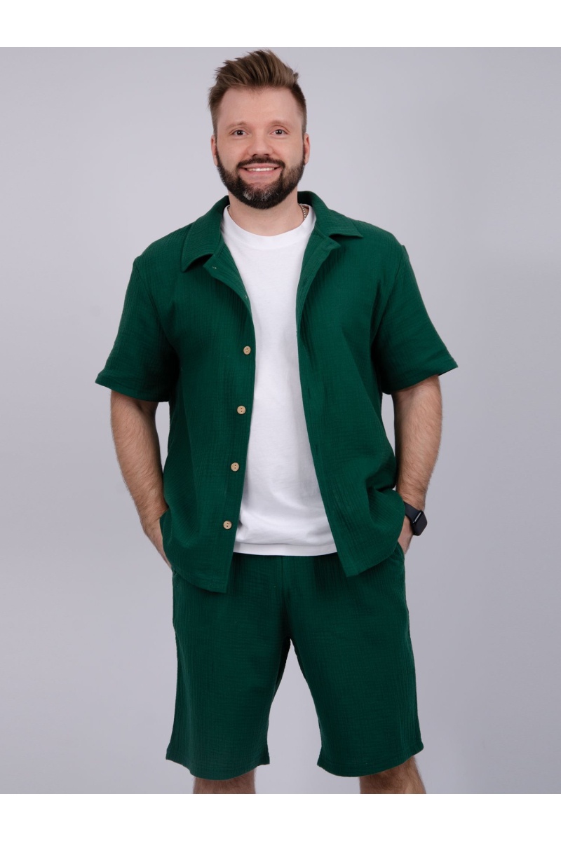 Костюм "Мэтью 2" зелёный, муслин