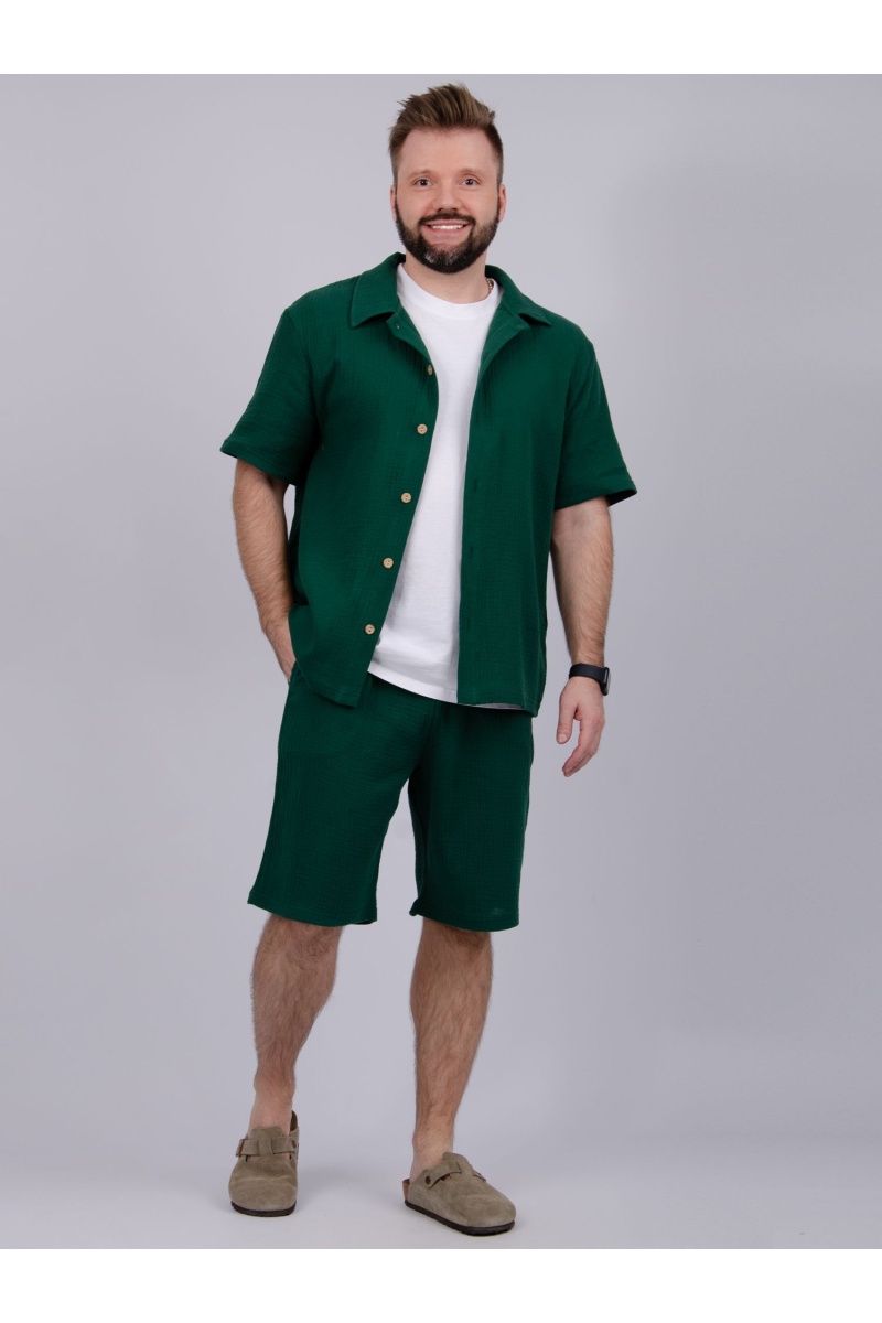 Костюм "Мэтью 2" зелёный, муслин