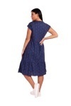 Платье с пуговицами и сборкой - Шанталь clover - синий
