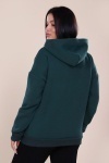 Худи-oversize с начесом - HeiZe - 449 - изумруд