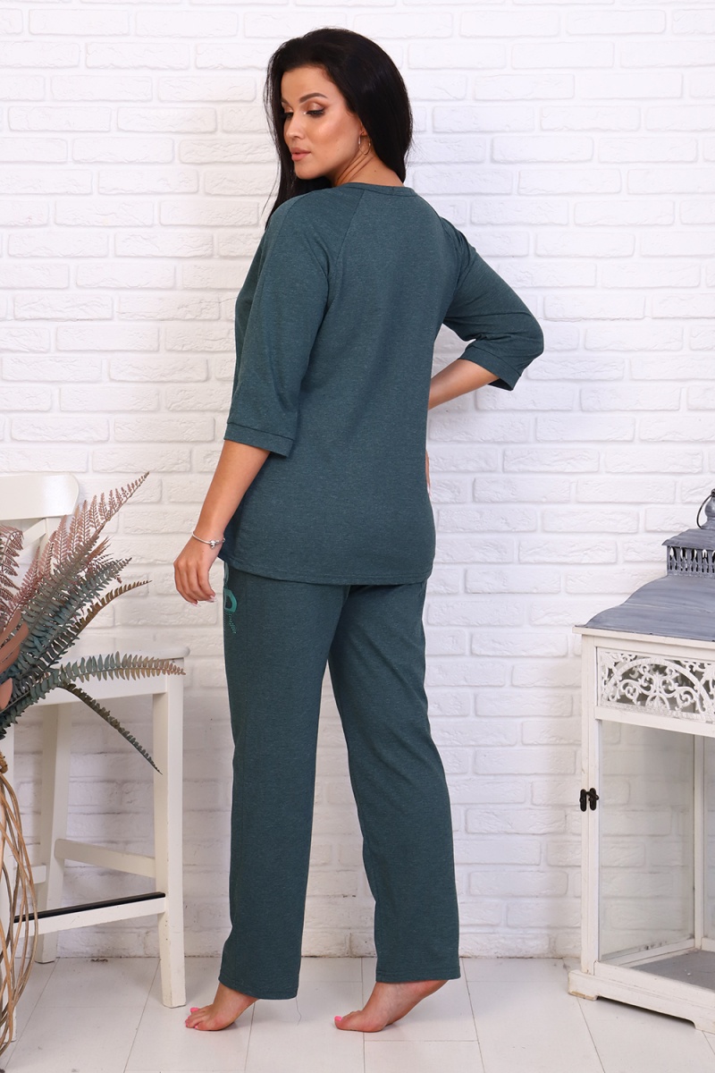 Костюм с брюками 12599 (изумруд)