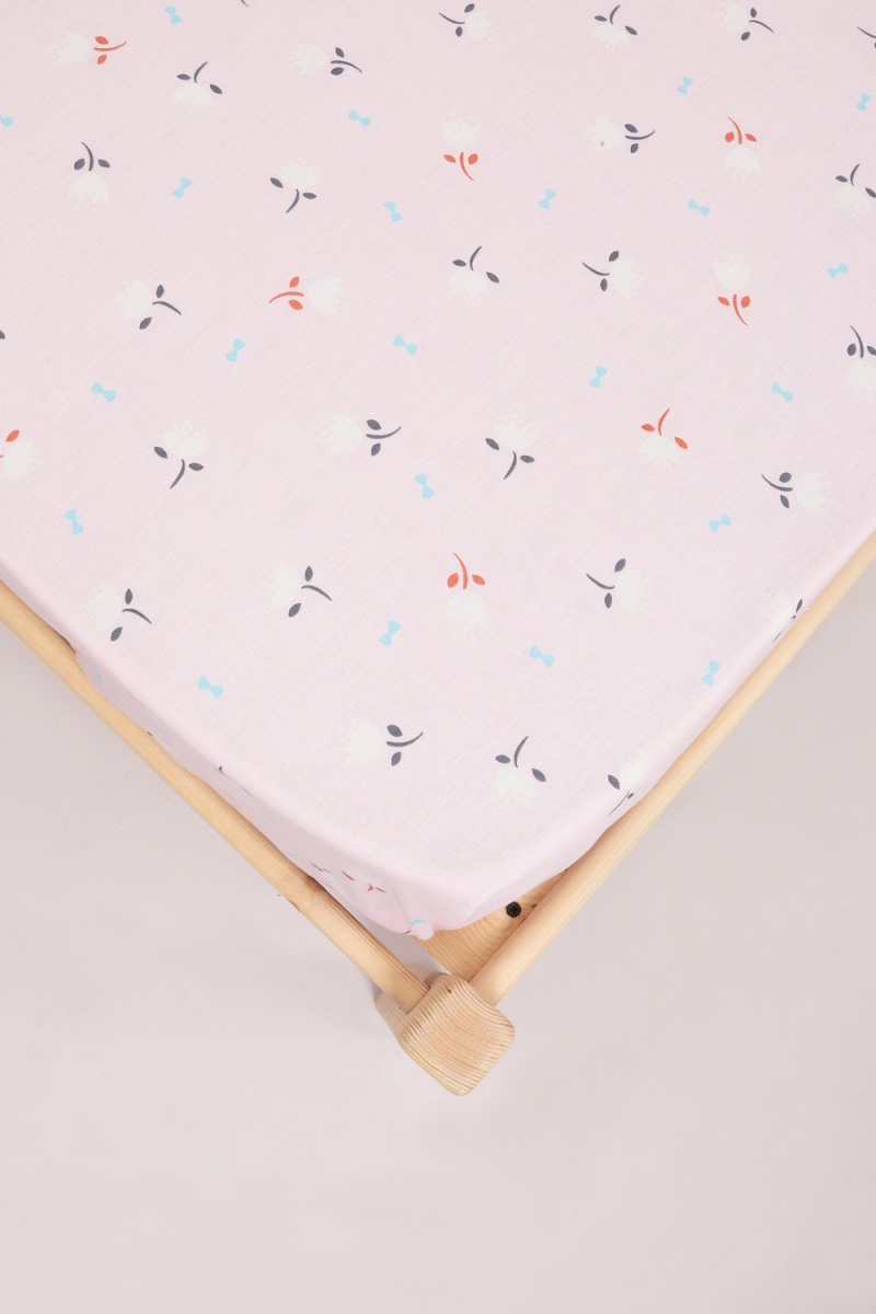 Простыня перкаль Розовое поле (розовый)