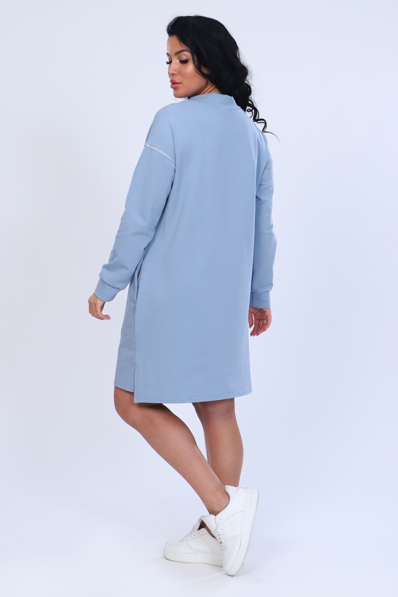 Платье 82015 (серо-голубой)