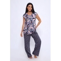 Костюм с брюками 78560 (розовый)