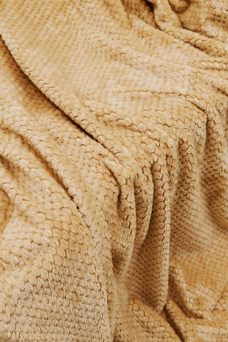 Плед велсофт ST-24 Соты-песок (песок)