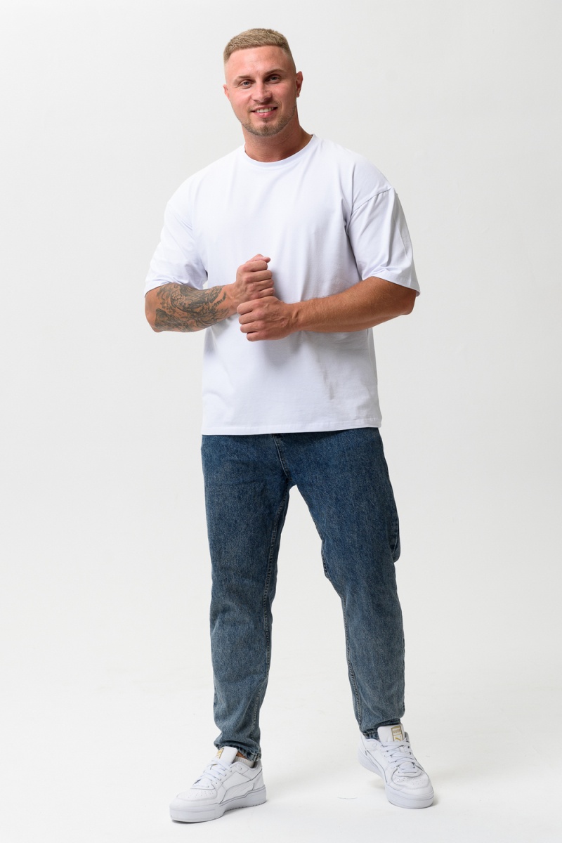 Футболка 14414 оверсайз (белый)