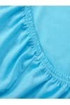 Простыня трикотажная на резинке (бирюзовый)