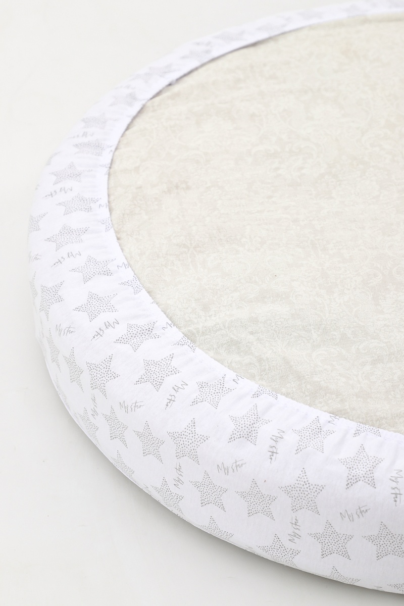 Простыня на резинке трикотажная на круглый матрас 75х75 арт (в ассортименте)