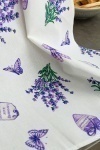 Полотенце кухонное Сиреневая дымка (белый)