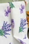 Полотенце кухонное Сиреневая дымка (белый)