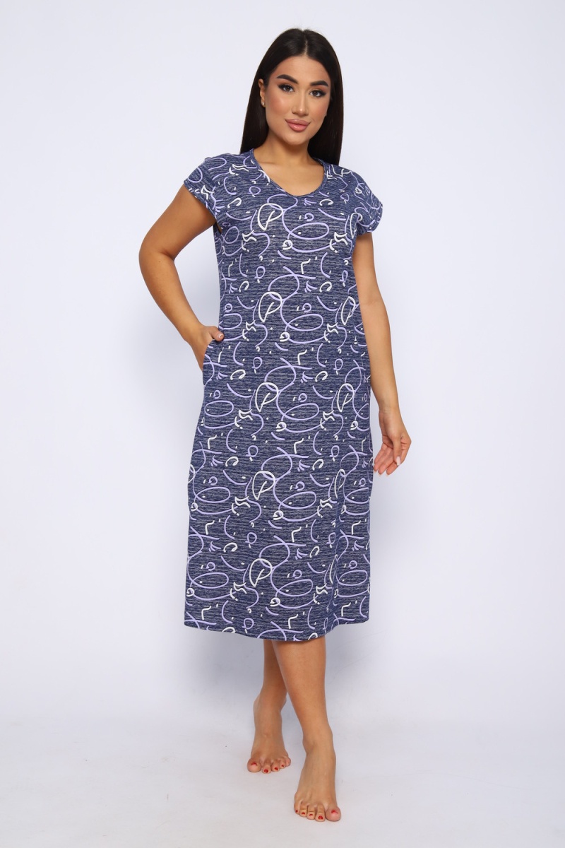 Платье 015 (синий)