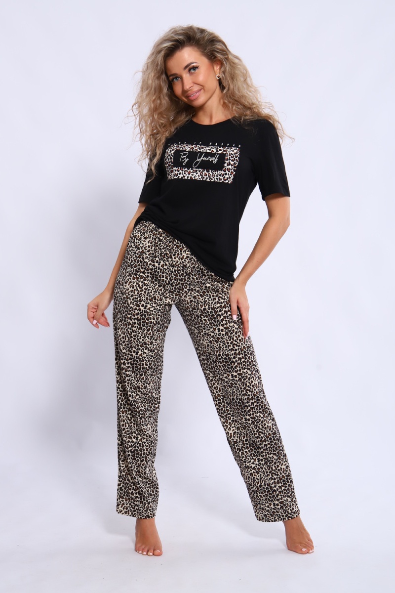 Костюм с брюками 35876 (леопард)