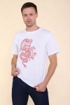 Футболка мужская - Тату Дракона-2 - 2221 - белый