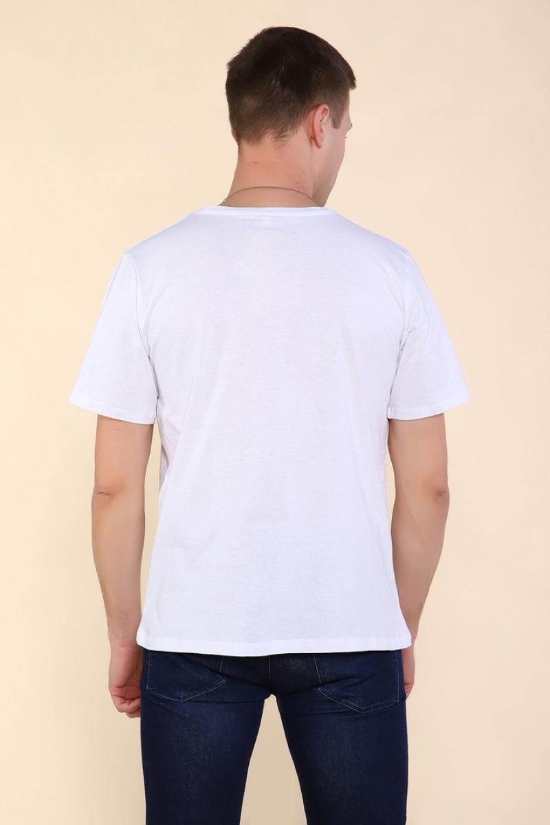 Футболка мужская - Тату Дракона-2 - 2221 - белый