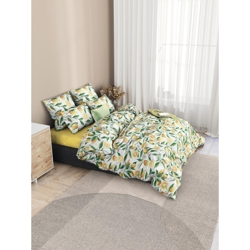 КПБ "Ночь нежна" поплин "Лимоны"