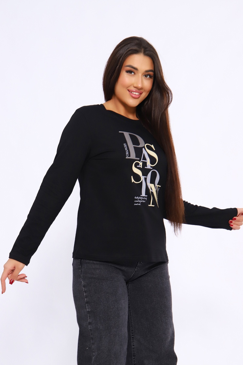 Лонгслив ЛЖ094 (черный)