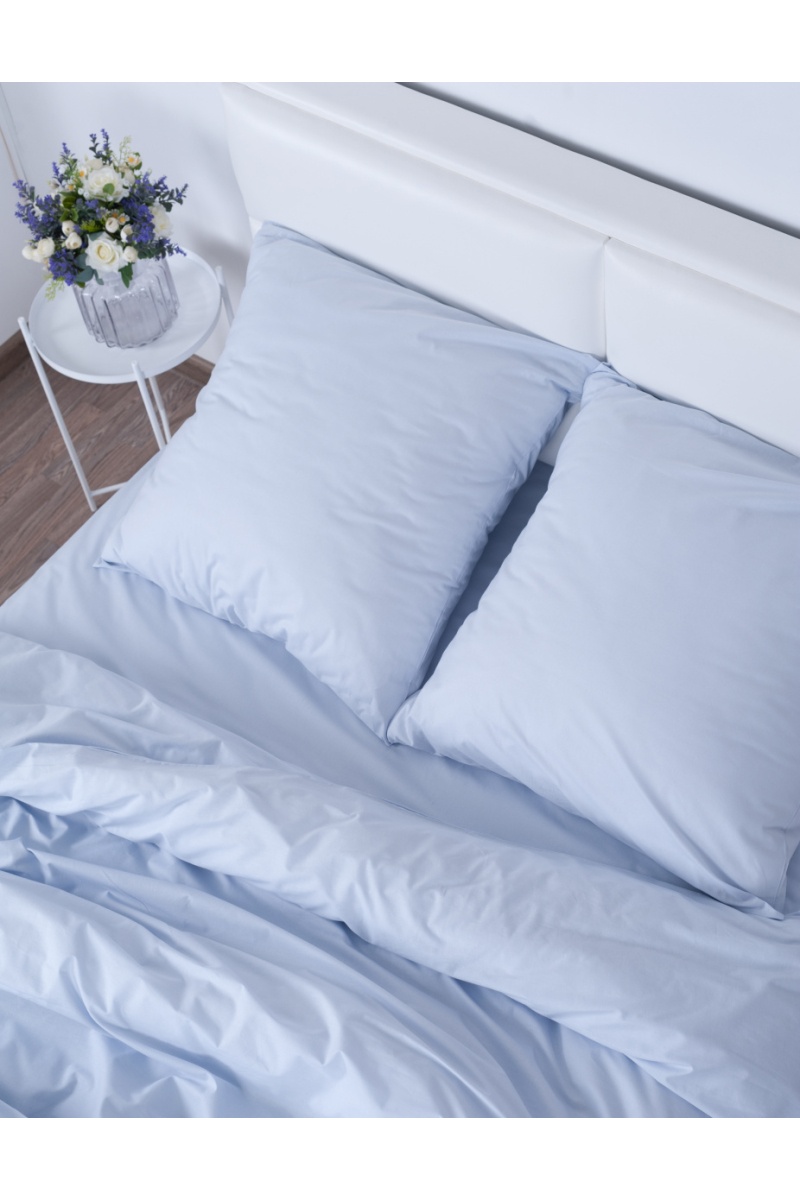 Наволочки 2 штуки "МИЛАН" поплин "Серый туман" (г/к) 