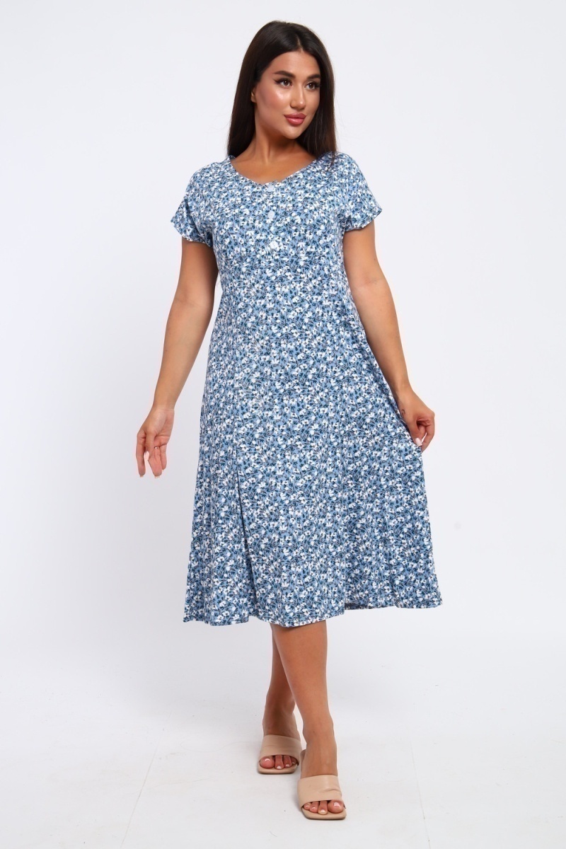 Платье 020 (голубой)