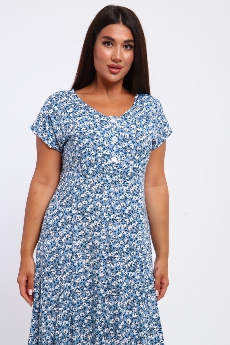 Платье 020 (голубой)