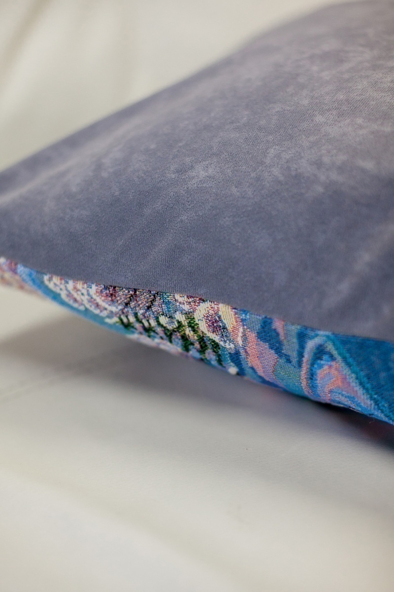 Наволочка декоративная 50х50 Вечера на хуторе (синий)