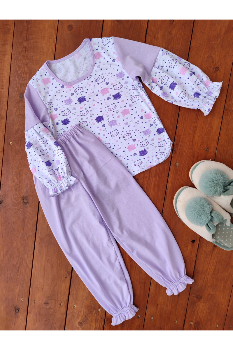 Пижама с брюками 33051 Безе ЛК (лавандовый)