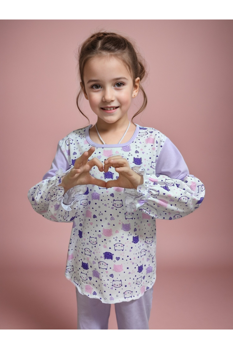 Пижама с брюками 33051 Безе ЛК (лавандовый)