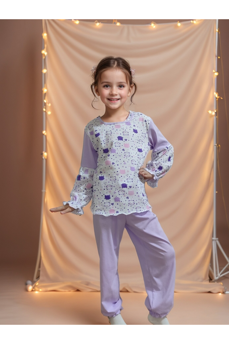 Пижама с брюками 33051 Безе ЛК (лавандовый)