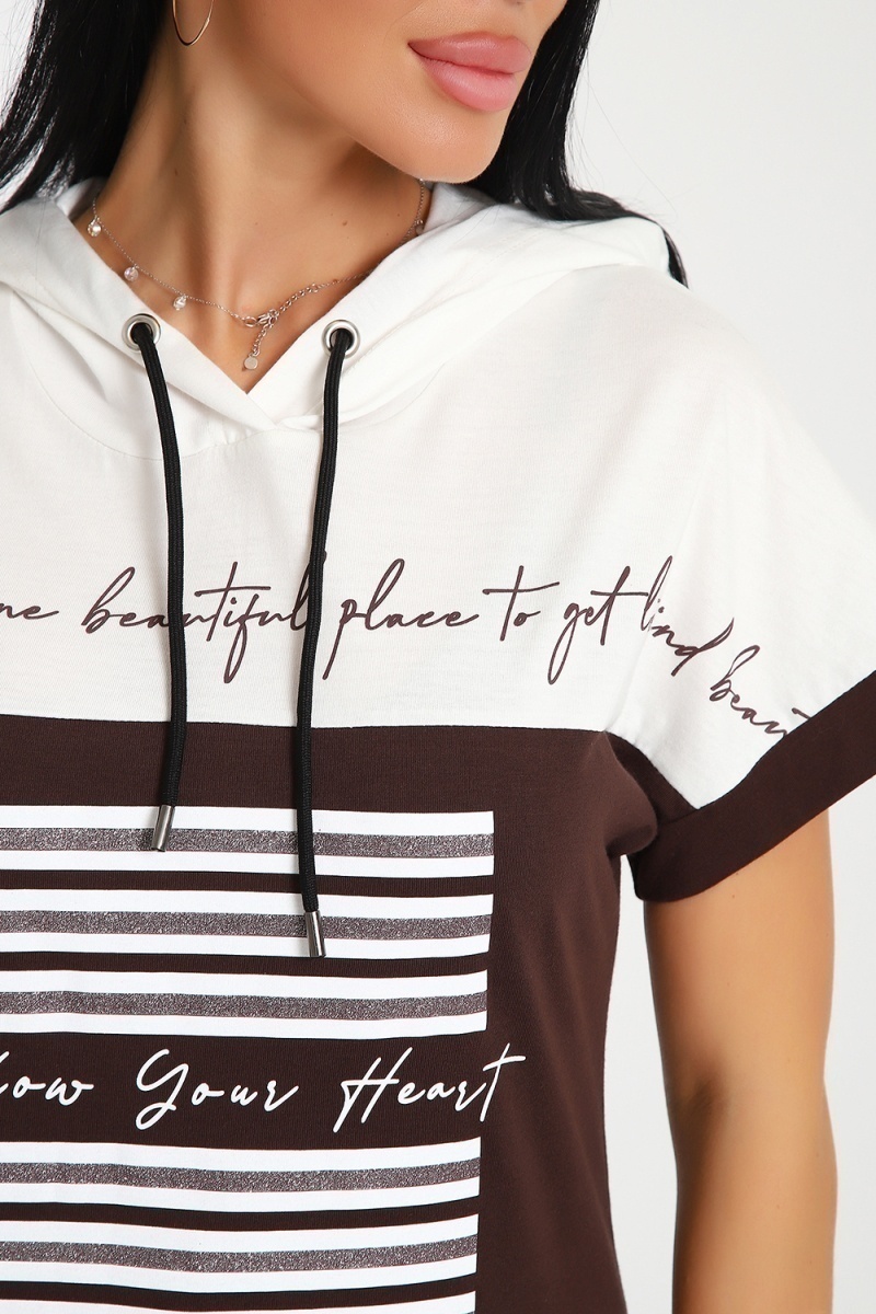 Костюм с брюками 65078 (коричневый)