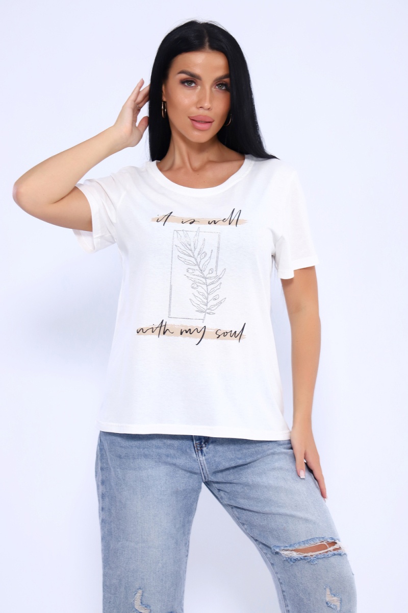 Футболка 80036 (молочный)