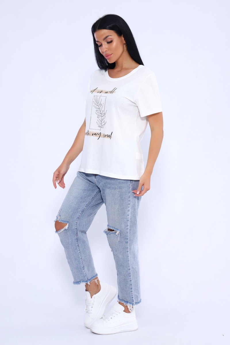 Футболка 80036 (молочный)