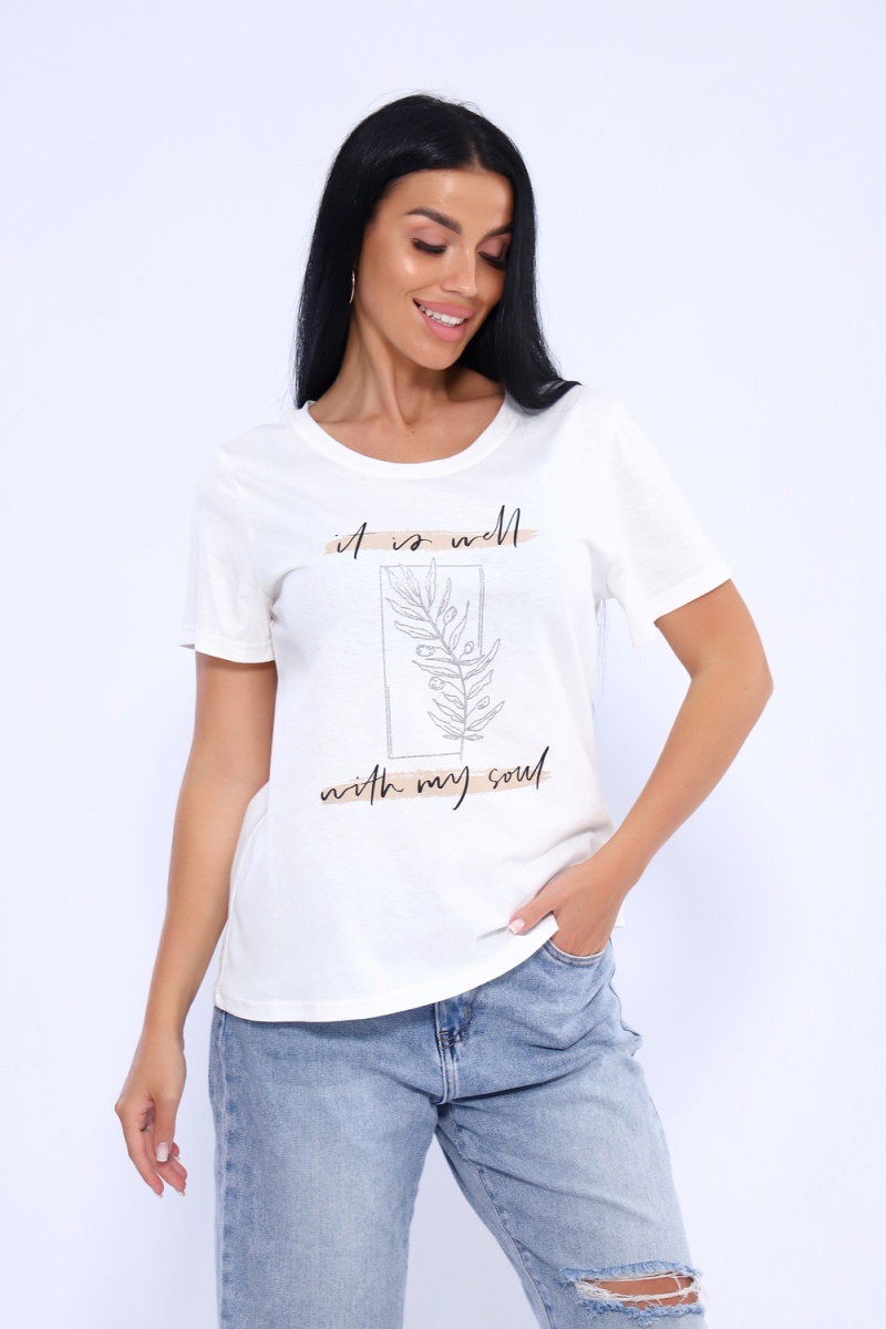 Футболка 80036 (молочный)