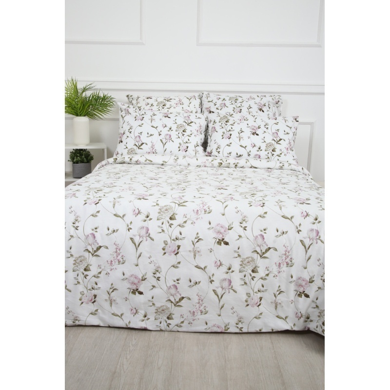 Пододеяльник Пиония (белый)