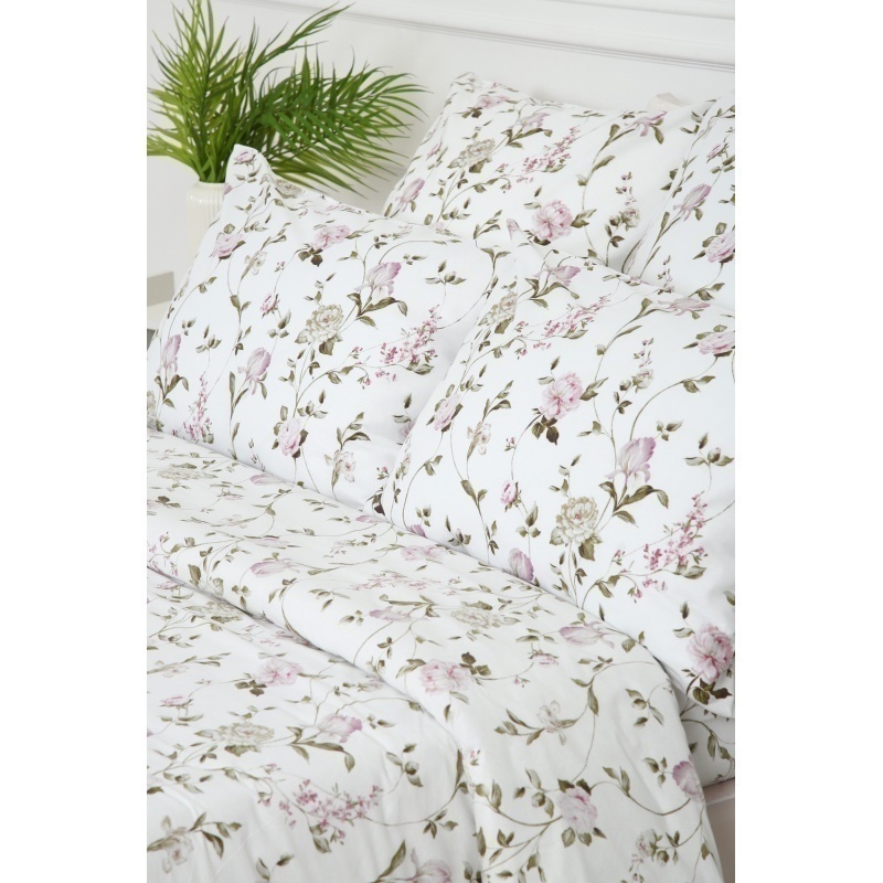 Пододеяльник Пиония (белый)