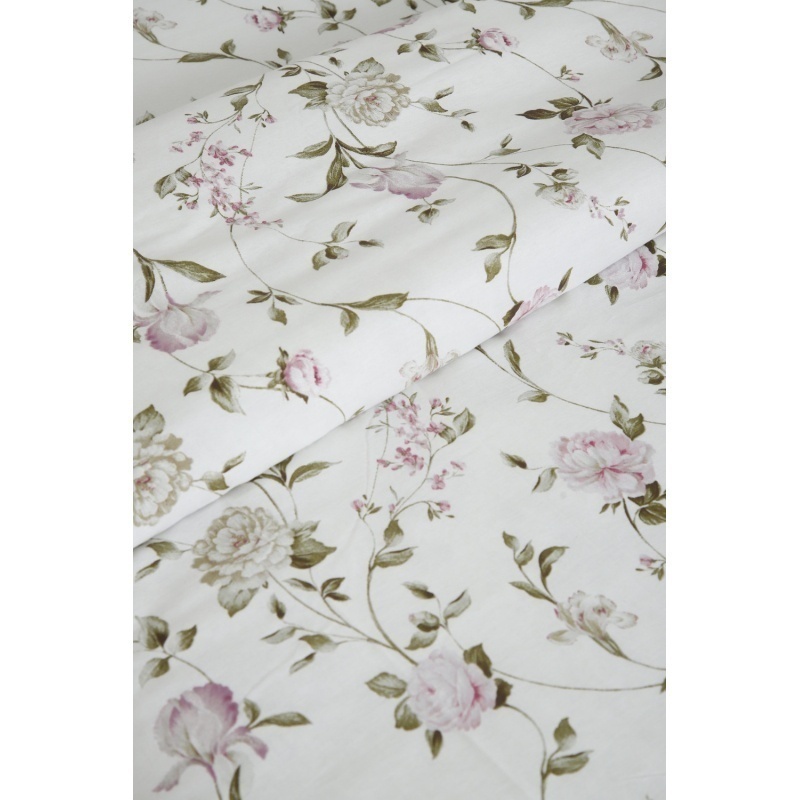 Пододеяльник Пиония (белый)