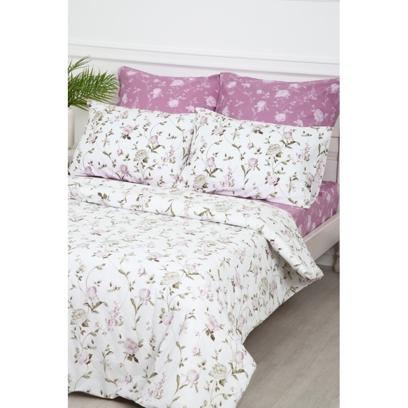 Пододеяльник Пиония (белый)