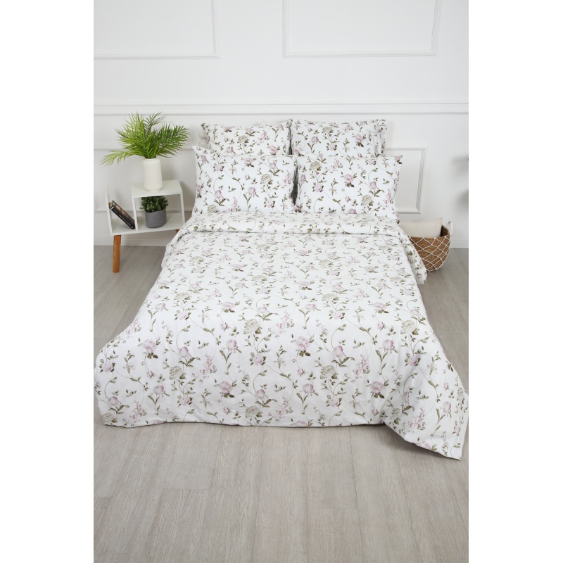 Пододеяльник Пиония (белый)